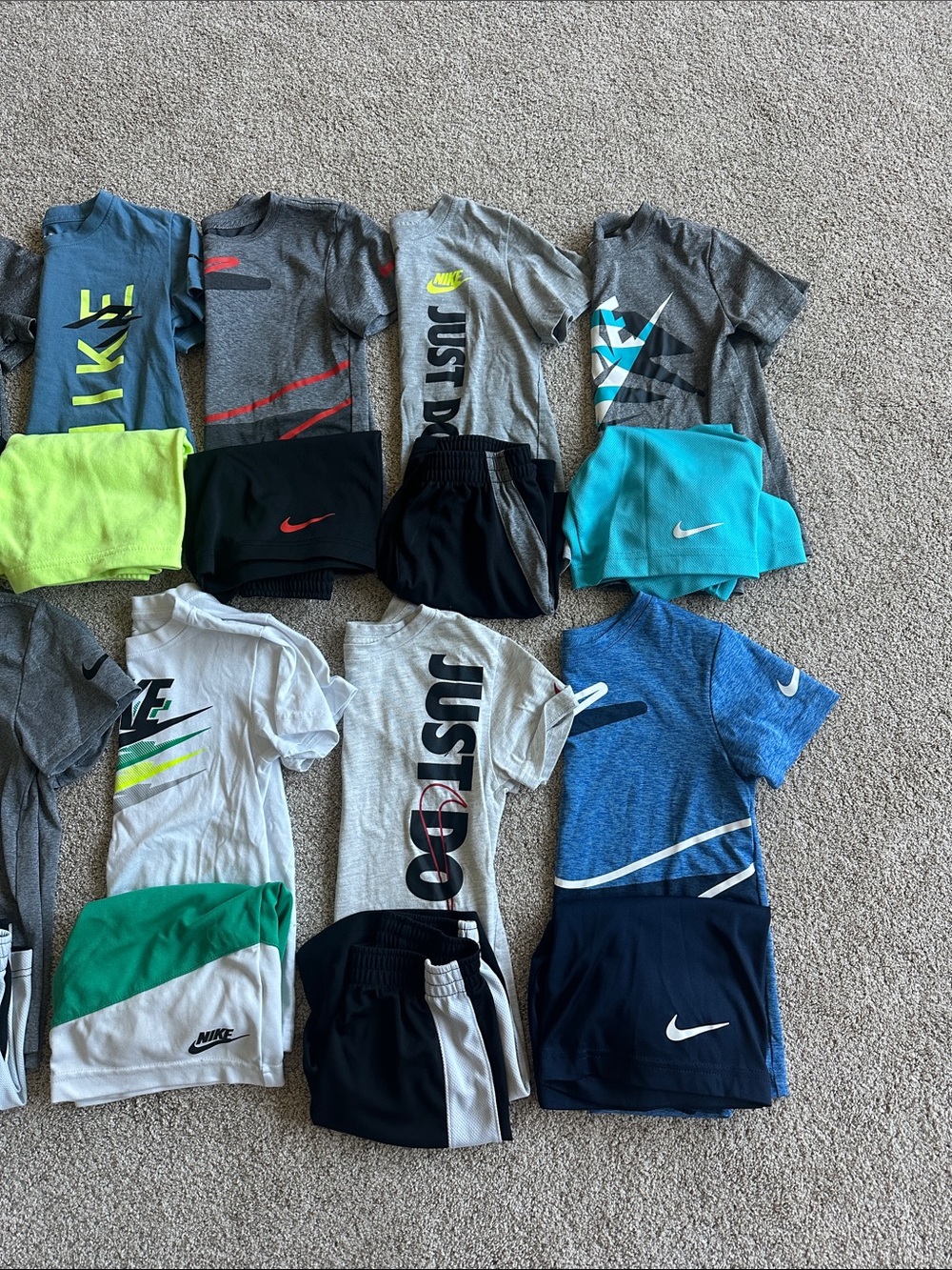 Nike Boys' Short Sleeve Tshirt & Shorts huge bundle size 6 - Picture 2 of 11